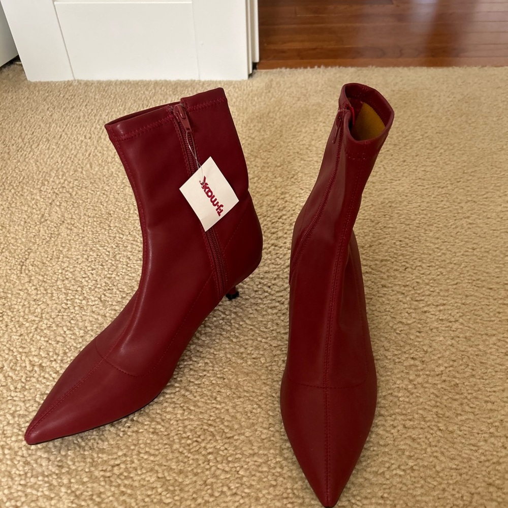 Madden Girl Chic Red Heeled Boots